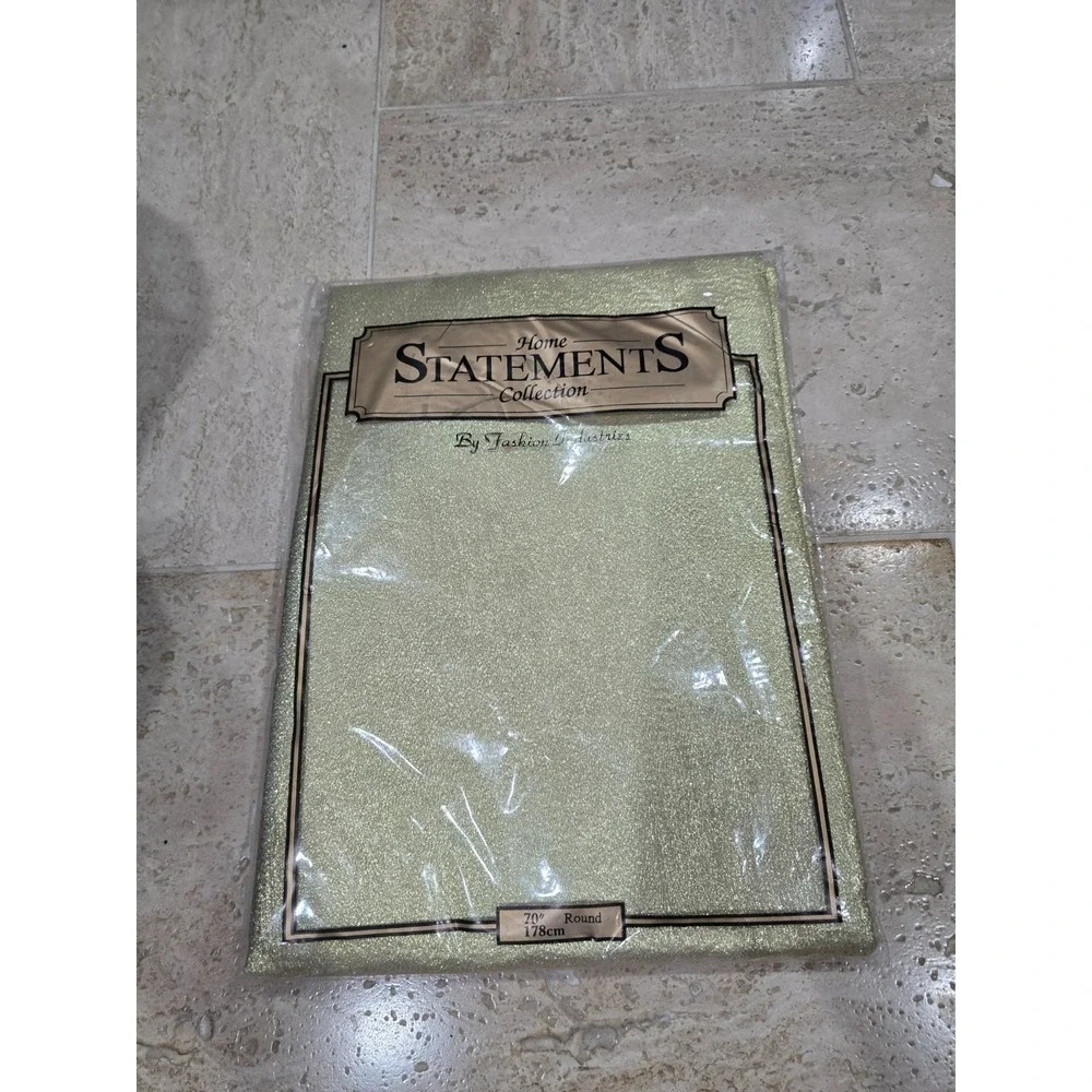 Gold Decor Home Fashions Easy Care Vinyl Tablecloth 70
